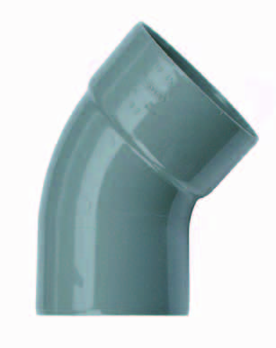 PVC -Biegung 45 ° MOF x Spie 75 mm